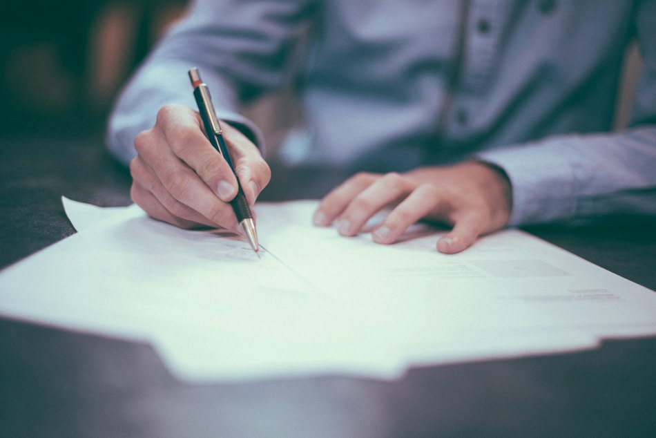 Reviewing financial documents